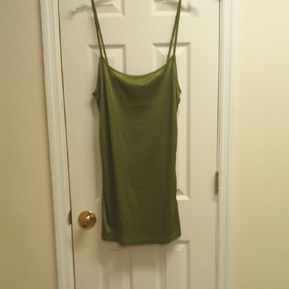 Fashion Nova Olive Green Chic Spaghetti Strap Sleepwear NWOT Size 1X